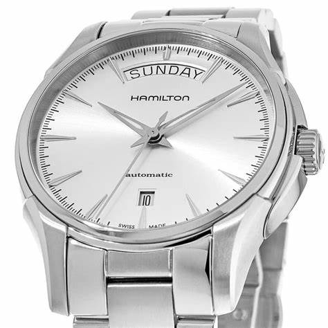 Hamilton Jazzmaster Tag Datum Auto H32505151 - 40mm Edelstahl, Silber Zifferblatt