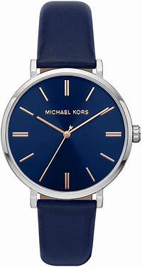 MICHAEL KORSMichael Kors MK2968 Women's Watch - Silver - Tone Case, Blue Dial, and StrapWATCHESEcecile