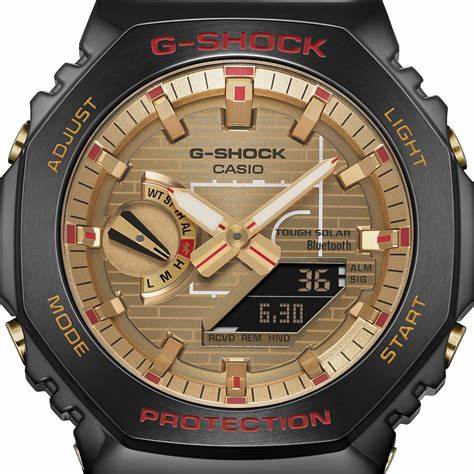 Casio G-SHOCK GBM-2100RH-1AER Herrenuhr - Rui Hachimura Signature Model, Schwarz und Gold