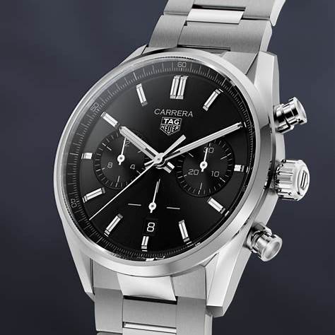 TAG HEUERTAG Heuer Carrera Calibre Heuer 02 CBN2010.BA0642 Men's Watch - Black Dial, Steel BraceletWATCHESEcecile