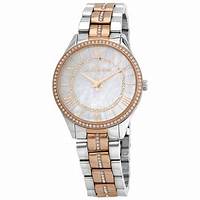 Michael Kors MK3979 Reloj Lauryn de mujer en acero inoxidable bicolor con detalles de cristal