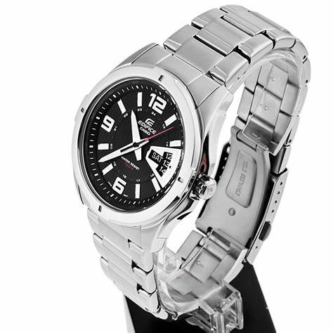 CASIO EDIFICECasio Edifice EF - 129D - 1AVEF Men's Watch - Black Dial, Stainless Steel BraceletWATCHESEcecile