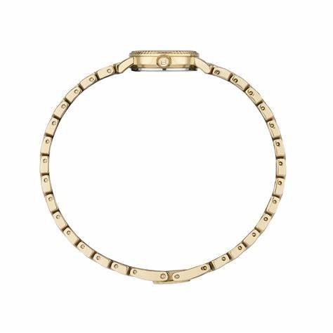 Breil Darling TW2020 Montre à quartz pour femmes - cadran blanc, bracelet en acier inoxydable doré