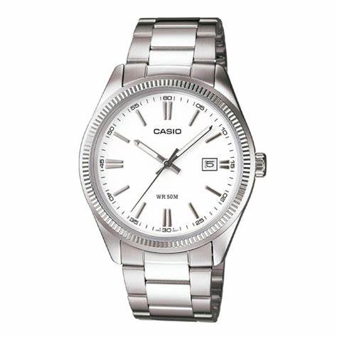 CASIO & VINTAGECasio LTP - 1302D - 7A1VDF Women's Watch - White Dial, Stainless Steel BraceletWATCHESEcecile