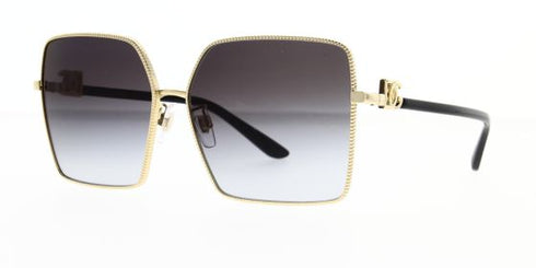 DOLCE & GABBANADolce & Gabbana DG 2279 02 - 8G E 60 Women's Sunglasses – Gold Frame, Grey Gradient LensesEYEWEAREcecile