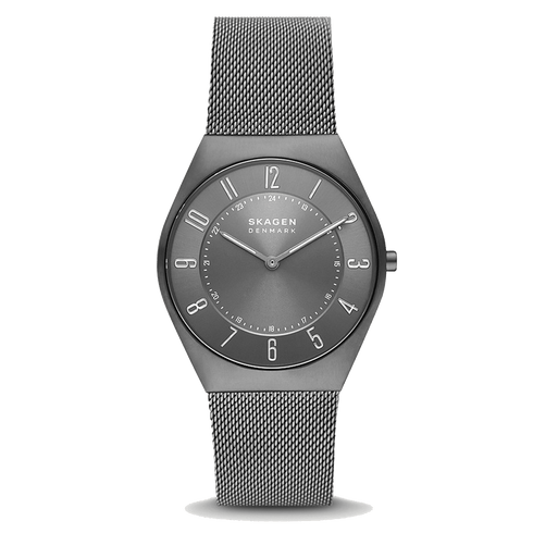 SKAGEN DENMARKSkagen Denmark Grenen SKW6824 Ultra Slim Watch – 37mm Charcoal Dial, Mesh Strap, QuartzWATCHESEcecile