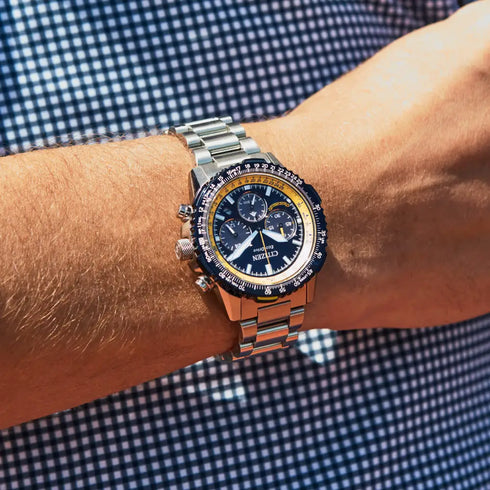 Citizen CA4667-53L Blue Angels Promaster Navihawk — Solar Chronograph, 200m