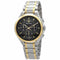 Orologio da uomo Bulova CURV Chronograph - Quadrante nero, bracciale in acciaio inossidabile bicolore