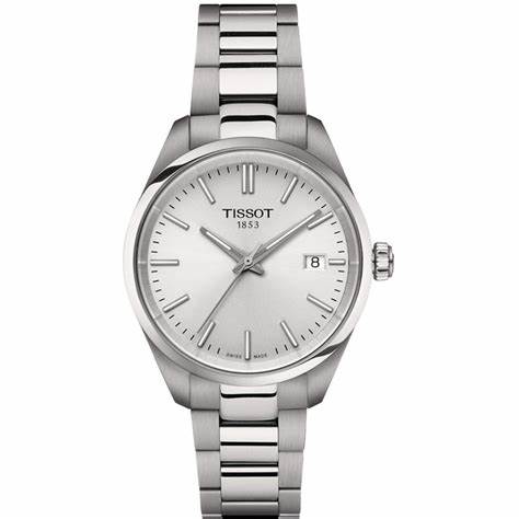 Tissot PR 100 34mm T150.210.11.031.00 - Cadran argenté, bracelet en acier inoxydable