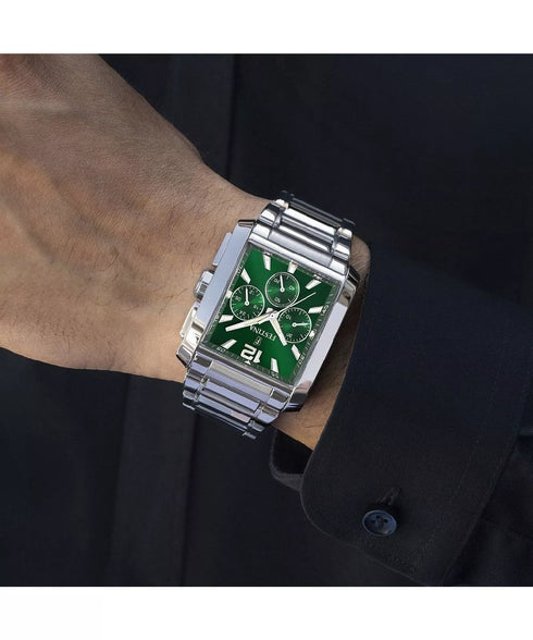 Festina Timeless Chronograph F20635/3 – 38 mm Silver Case, Green Dial, Chronograph