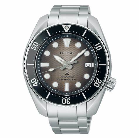 Seiko Prospex SPB323J1 Reloj de buceo automático para hombre - Edición "King Sumo", esfera gris degradada, bisel de cerámica, brazalete de acero inoxidable
