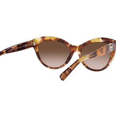 Ralph Lauren RL 8213 6054/13 Women's Sunglasses - Havana Frame, Gradient Brown Lenses
