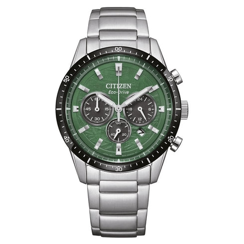 CITIZENCitizen CA4624 - 56X Eco - Drive Chronograph Watch - Green DialWATCHESEcecile