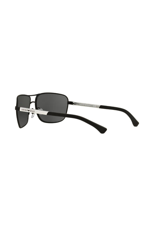 Emporio Armani EA 2033 3094/87 Gafas de sol para hombre - montura negro mate, lentes gris oscuro