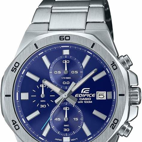 CASIO EDIFICECasio Edifice EFV - 640D - 2BVUDF Men's Chronograph Watch - Blue Dial, Stainless Steel BraceletWATCHESEcecile
