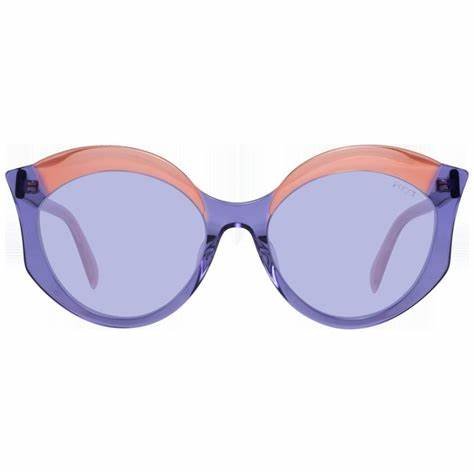 EMILIO PUCCIEmilio Pucci EP0146 5683Y Women's Round Sunglasses – Violet/Orange Frame, Violet Lenses, Ø 56mmEYEWEAREcecile