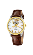 Jaguar Reloj Automático J995/A Mujer - Caja de acero, esfera de nácar, correa de piel marrón