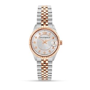 Philip Watch R8253597524 Orologio da donna Caribe - 31 mm, quadrante argento, bicolore