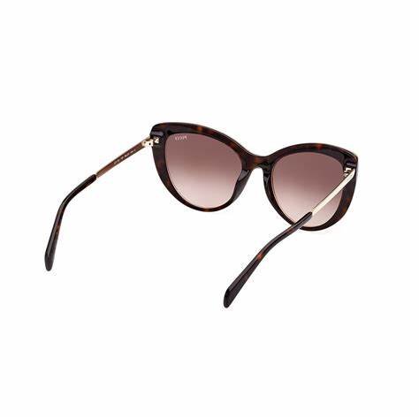 EMILIO PUCCIEmilio Pucci EP0191 5652F Women's Cat - Eye Sunglasses – Black Frame, Gradient Brown LensesEYEWEAREcecile