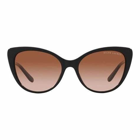 Ralph Lauren RL 8215BU 5001/13 Women's Sunglasses - Black Frame, Gradient Brown Lenses
