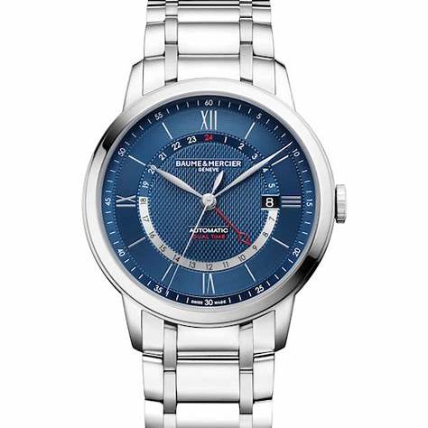 BAUME&MERCIERBaume & Mercier Classima MOA10483 Dual Time 42mm Men's Watch - Blue DialWATCHESEcecile