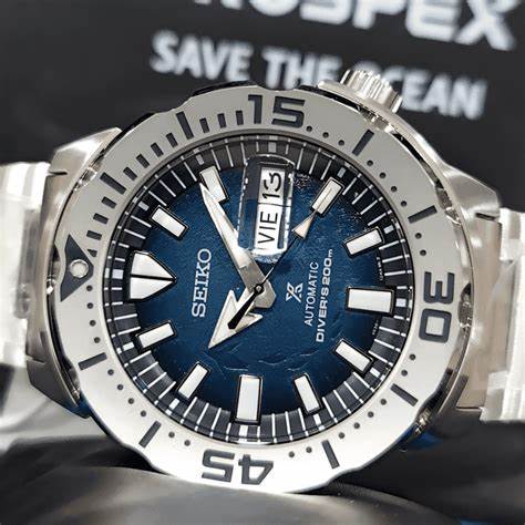 Seiko Prospex SRPH75K1 'Save the Ocean' Reloj Automático Hombre - Esfera Azul, Pulsera Acero
