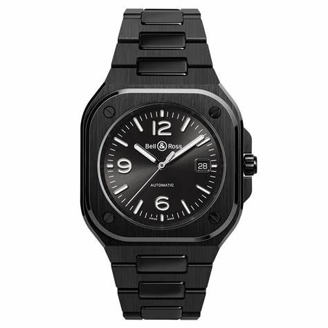 BELL & ROSSBell & Ross BR 05 Black Ceramic Men's Automatic Watch BR05A - BL - CE/SCE - Black Dial, Ceramic BraceletWATCHESEcecile
