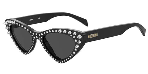 Moschino MOS006/S/STR Gafas de sol Cat-Eye para mujer - Montura roja, cristales grises