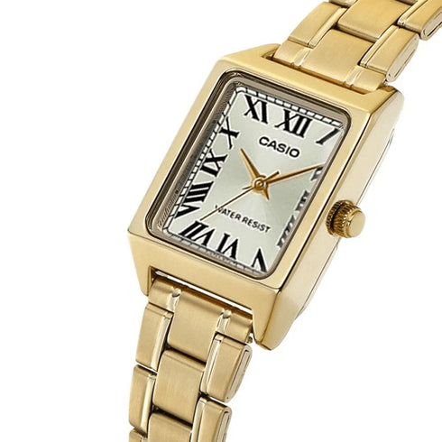 CASIO & VINTAGECasio LTP - V007G - 9BUDF Women's Watch – Gold - Tone Square Dial, Roman NumeralsWATCHESEcecile