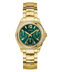 Guess GW0685L5 Orologio Ritzy multifunzione da donna in oro - Quadrante verde, lunetta di cristallo