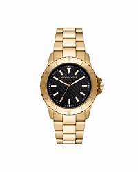 Michael Kors MK9078 Montre fine Everest en acier inoxydable ton or pour hommes