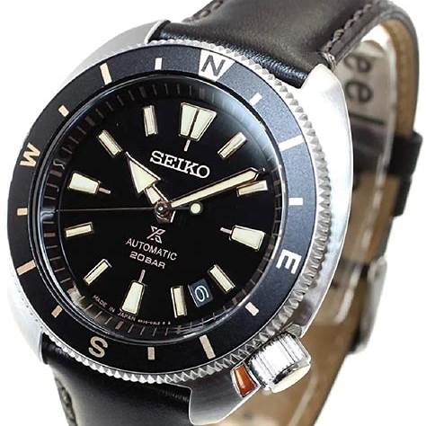 Seiko Prospex SRPG17K1 Land Tortoise Reloj Automático Hombre - Esfera Negra, Correa de piel