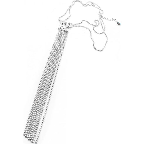 Karl Lagerfeld 5483571 Collana lunga in tonalità argento - 70 cm, Collezione Klassic