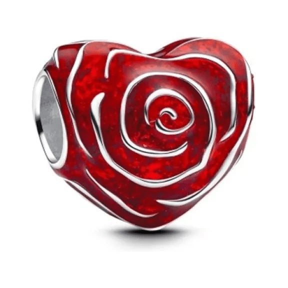 PANDORAPandora 793667C01 Spinnable Arrow Heart Dangle Charm – Sterling Silver, Red OpalBIJOUXEcecile