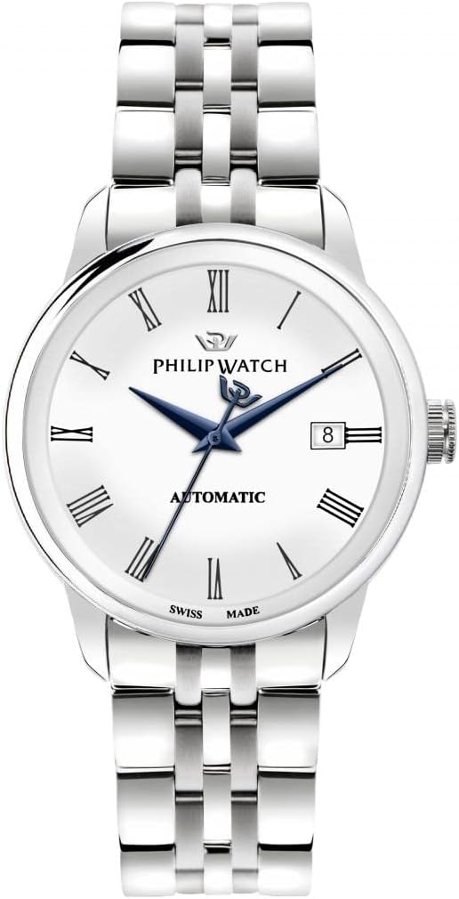 PHILIP WATCHPhilip Watch Anniversary R8223150006 Men's Automatic Watch - Stainless Steel, White DialWATCHESEcecile