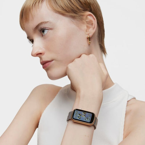 Tous T-Band Mesh Smartwatch 3000132600 – Gold Aluminium Case, Steel Bracelet
