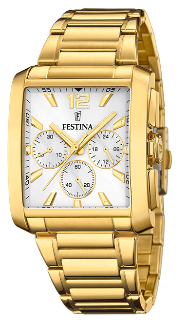 FESTINAFestina F20638/1 Men's Chronograph Watch – Gold Plated Stainless Steel, 38mmWATCHESEcecile