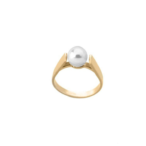 MAJORICAMajorica 00199.01.1.913.700.1 Women's Ring – Gold - Plated Silver, 7mm Pearl, Size 17BIJOUXEcecile