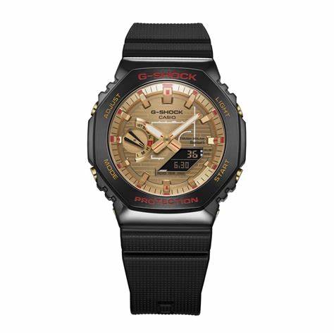 Casio G-SHOCK GBM-2100RH-1AER Herrenuhr - Rui Hachimura Signature Model, Schwarz und Gold