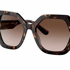 Dolce & Gabbana DG4406 502/13 Gafas de Sol Mujer - Montura Habana, Lentes Marrón Degradado