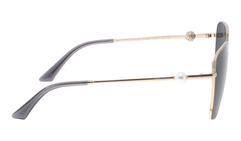 Jimmy Choo JC 4005HB Women's Sunglasses - 56mm, Pale Gold Frame with Brown Polarized Lenses