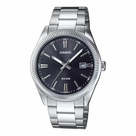 CASIO & VINTAGECasio LTP - 1302PD - 1A1VEG Women's Watch - Black Dial, Stainless Steel BraceletWATCHESEcecile