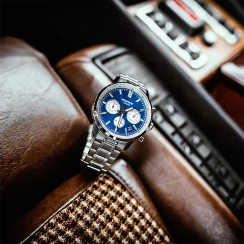 CASIO EDIFICECasio Edifice EFR - 575D - 2AEF Men's Chronograph Watch - Stainless Steel Bracelet, Blue DialWATCHESEcecile
