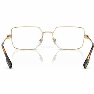 Burberry BE 1380 1109 56 Men's Eyeglasses - Light Gold Metal Rectangle Frame