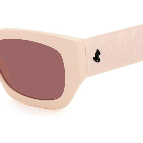 Jimmy Choo CAMI/S SZJ-4S Women's Sunglasses - 56mm, Ivory Frame with Burgundy Lenses
