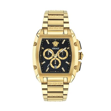 Versace Dominus VE6H00824 Men’s Chronograph – Gold Black 42mm