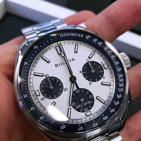 BULOVABulova 98K112 Men's Lunar Pilot Chronograph Watch - Stainless Steel Bracelet, Silver - Tone DialWATCHESEcecile