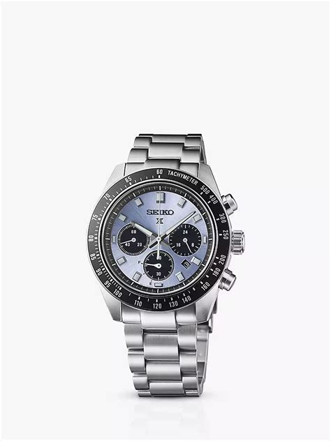 Seiko Prospex SSC935P1 Reloj Cronógrafo Solar Hombre - Esfera Azul, Acero inoxidable