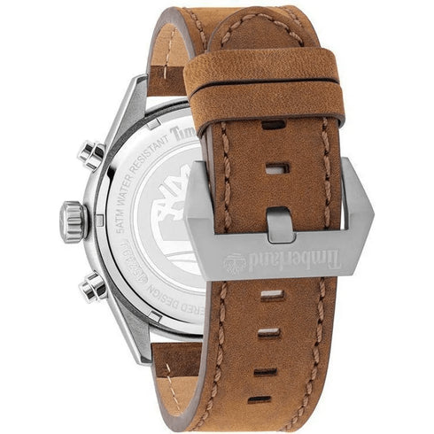TIMBERLANDTimberland Ashmont TBL16062JYS03 Men's 46mm Blue Dial Quartz Watch – Brown Leather StrapWATCHESEcecile