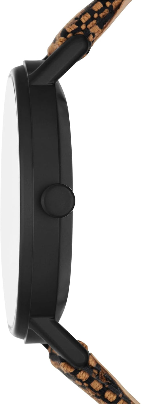 SKAGEN DENMARKSkagen Denmark Kuppel SKW6895 Men's Watch – Black Dial, Brown Fabric StrapWATCHESEcecile